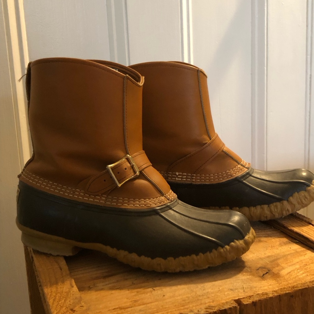Men's Brown and Black Waterproof Duck Boots
